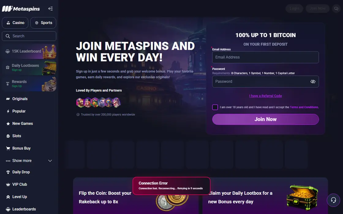 Metaspins home page